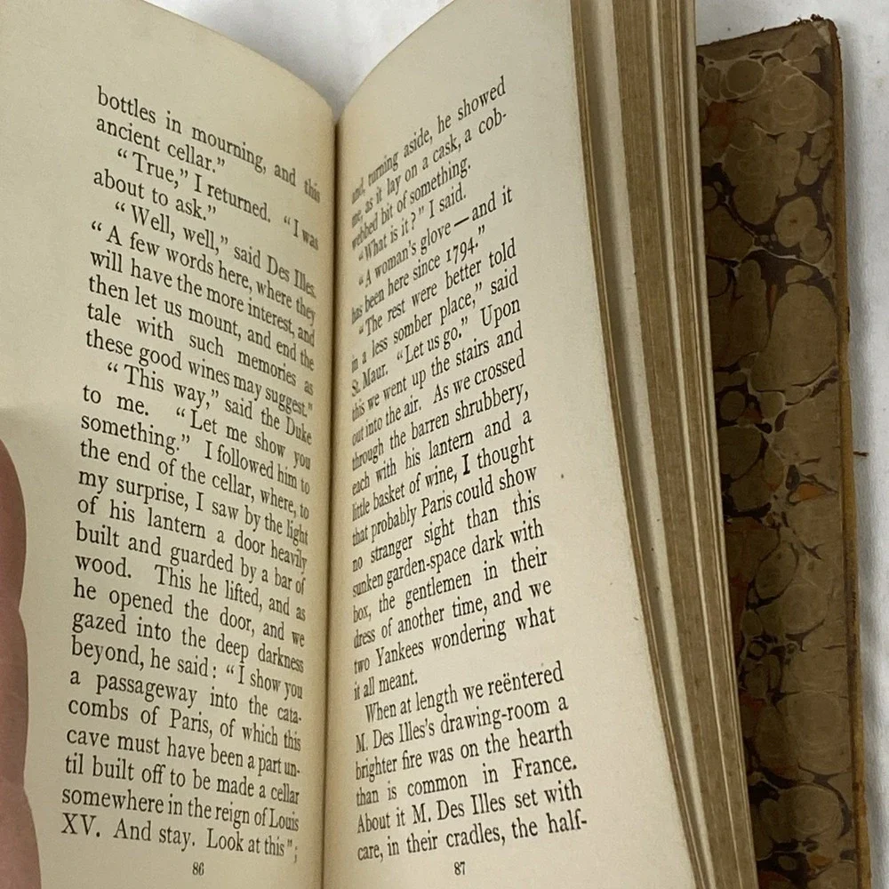 Antique Leather Bound‎ Miniature Books. A Madeira Party 1902